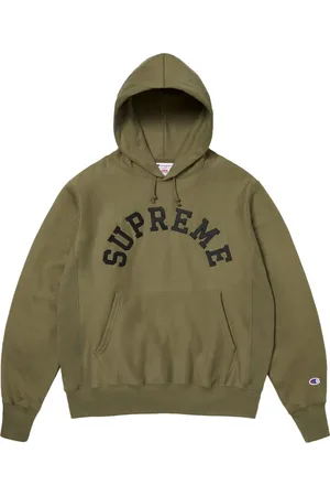 Supreme Sudadera "SS 25 - Olive" con capucha de x Champion®