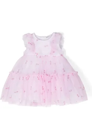 MONNALISA Vestido con volantes y cereza estampada