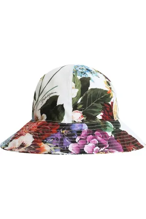 Dolce & Gabbana Sombrero de algodón con ribete ancho