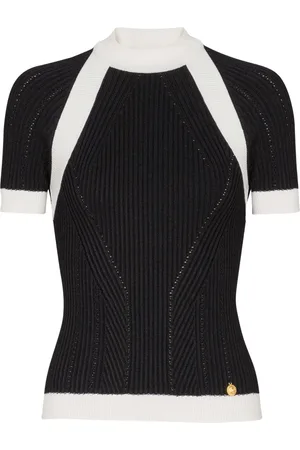 Balmain Top de manga corta