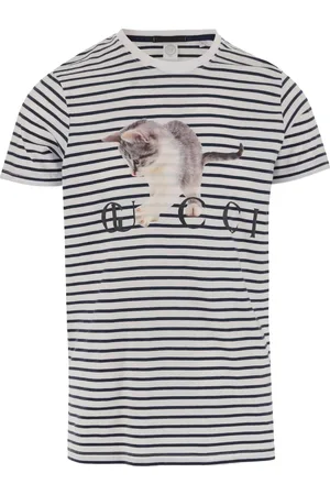 BLACK SCORE Striped T-shirt