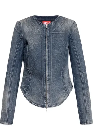 Diesel Chaqueta vaquera con cremallera
