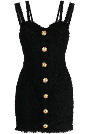 Balmain Vestido corto con botones