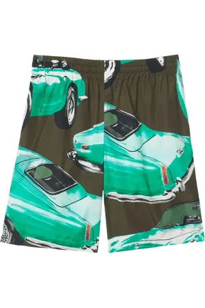 Burberry Printed poplin shorts