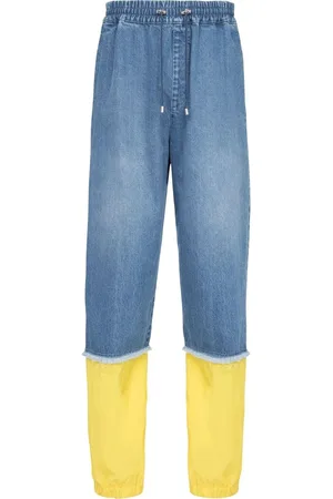 Balmain Pantalones con diseño colour block y cordones