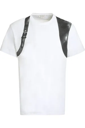 Alexander McQueen Camiseta con detalle de hebilla