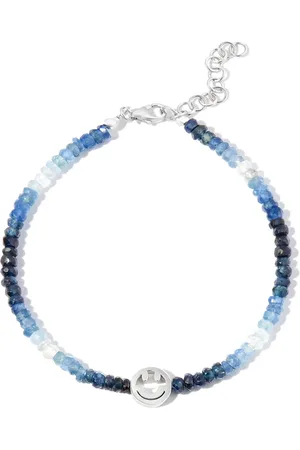 Roxanne First Pulsera en oro blanco de 9kt con zafiros