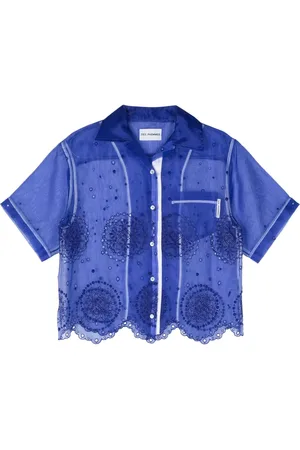 Des Phemmes Blusa con bordado inglés