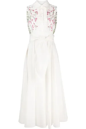 Giambattista Valli Vestido Ramage con cinturón