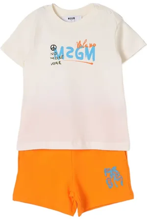 Msgm Set de pantalones cortos con logo estampado