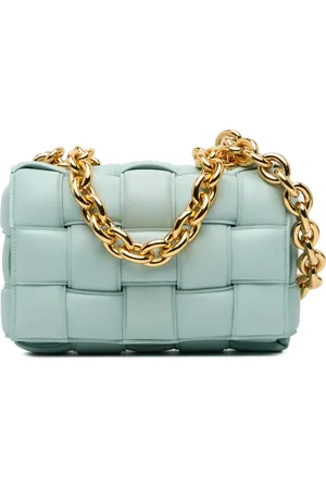 Bottega Veneta Bolso satchel Cassette acolchado con diseño Intrecciato de piel de napa 2012-2024