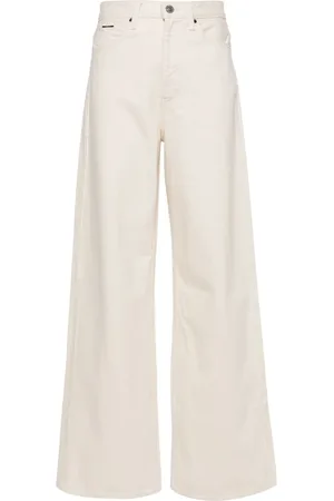 Calvin Klein Vaqueros anchos de talle alto