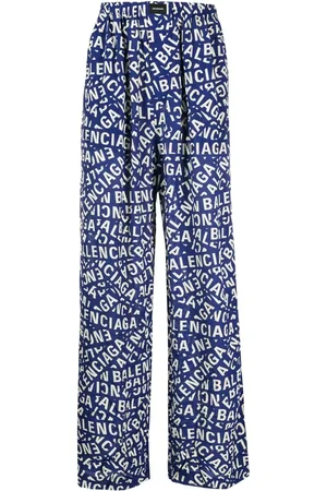 Balenciaga Pantalones de pijama con logo estampado