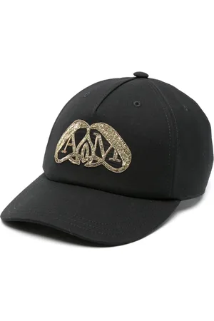 Alexander McQueen Gorra con logo bordado