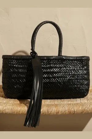 MANEBI Knot leather tote bag