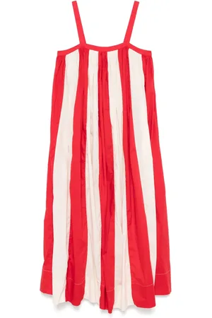 BODE Vestido largo Liberty Stripe