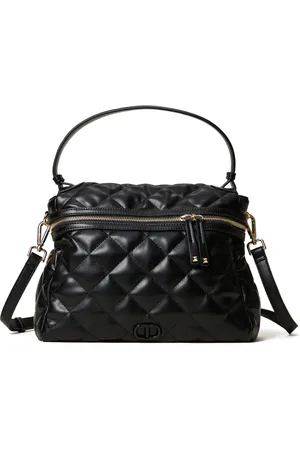 Twin-Set Bolso shopper acolchado con placa del logo