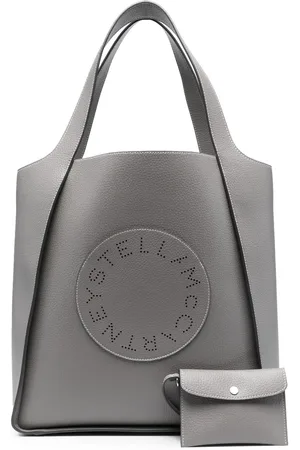 Stella McCartney Bolso shopper con logo y perforaciones
