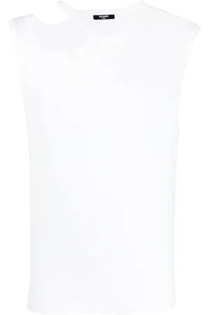 Balmain Top de tirantes con aberturas