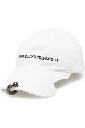 Balenciaga Gorra Bal.com con perforaciones en la parte delantera