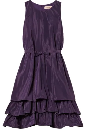Twin-Set Vestido con volantes en el dobladillo