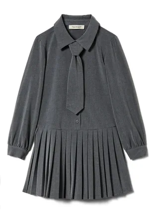 Twin-Set Vestido corto plisado