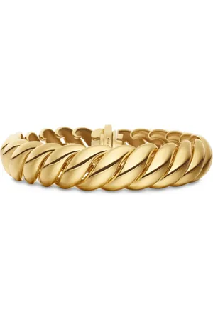 David Yurman Pulsera Sculpted Cable de 14 mm en oro amarillo de 18 ct