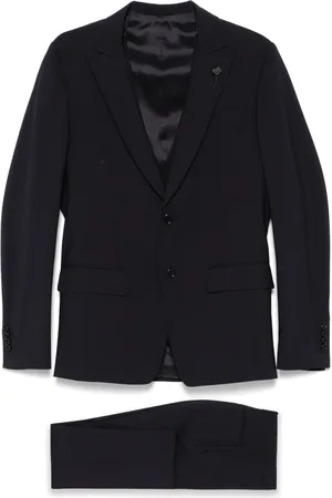 LARDINI Traje con detalle de broche