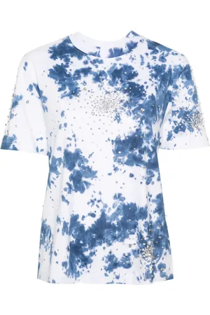 Des Phemmes Camiseta con detalles de cristal