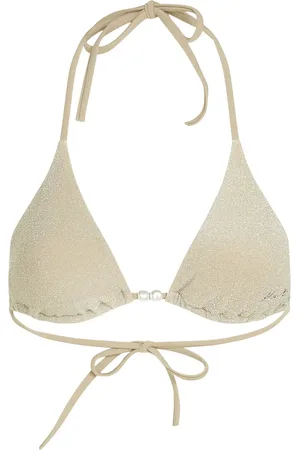 Karl Lagerfeld Top de bikini con diseño triangular