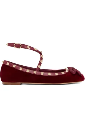 VALENTINO GARAVANI Bailarinas Rockstud con tiras cruzadas
