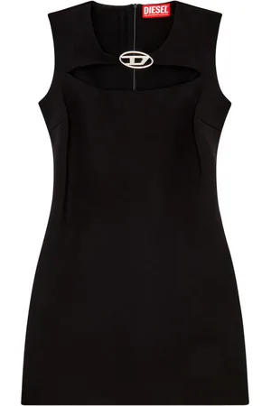 Diesel Vestido corto D-Reams con placa del logo
