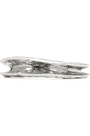Saint Laurent Brazalete Arty con efecto forjado