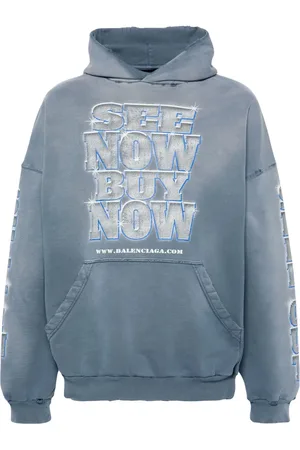 Balenciaga Sudadera con capucha y eslogan