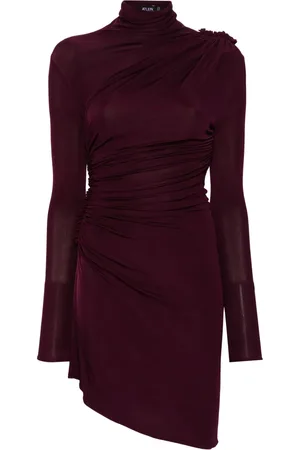 Atlein Vestido midi fruncido