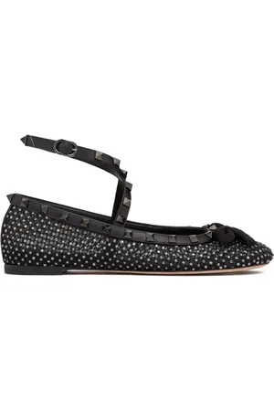 VALENTINO GARAVANI Bailarinas Rockstud con aplique de strass
