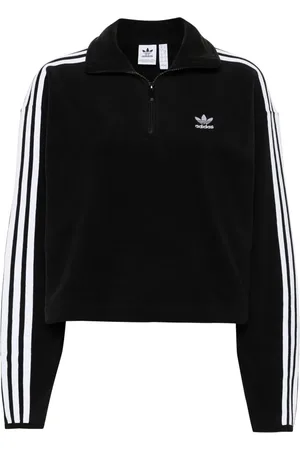 adidas Sudadera 3-Stripes con media cremallera