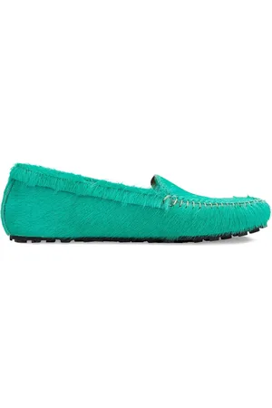 Marni Mocasines Green con efecto cepillado