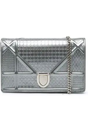 Dior Bandolera Patent Microcannage Diorama Wallet on Chain 2019