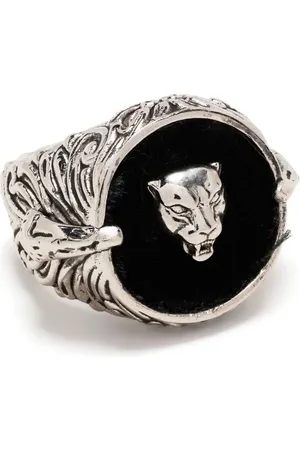 Roberto Cavalli Anillo con sello Panther