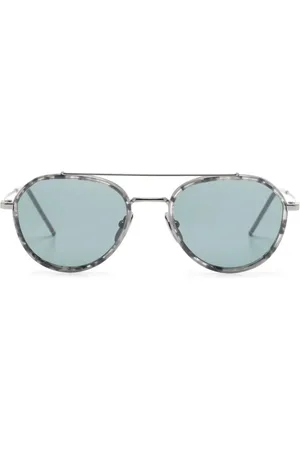 Thom Browne Gafas de sol con montura estilo piloto