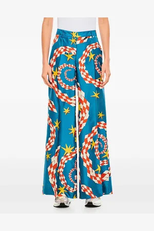 ALBERTO BIANI Graphic-print trousers