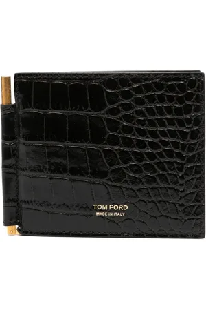 Tom Ford Cartera con efecto de piel de cocodrilo