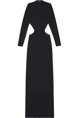 Balenciaga Vestido largo con logo