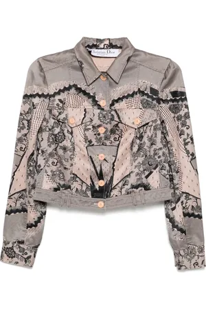 Dior Chaqueta con estampado gráfico 2006