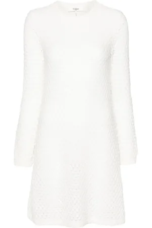 Chloé Vestido corto de punto calado