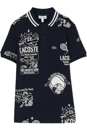 Lacoste Polo con estampado gráfico