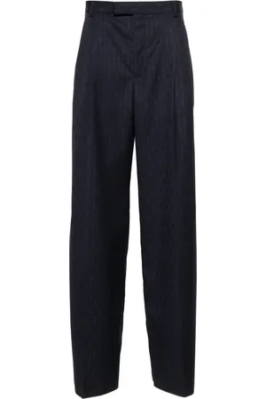 Gucci Pantalones Horsebit a rayas