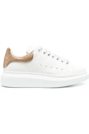 Alexander McQueen Zapatillas bajas con purpurina y suela gruesa