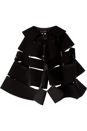 Comme des Garçons Capa oversize con paneles ondulados